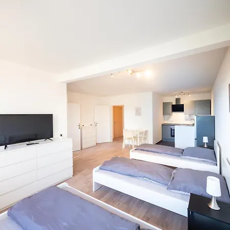 Have-a-nice-stay - - Monteursunterkunft - Einzelbetten - Gute Anbindung - Bettwaesche Apartment Seth
