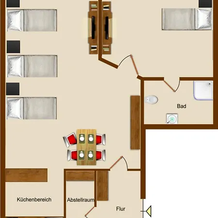 Have-a-nice-stay - - Monteursunterkunft - Einzelbetten - Gute Anbindung - Bettwaesche Seth